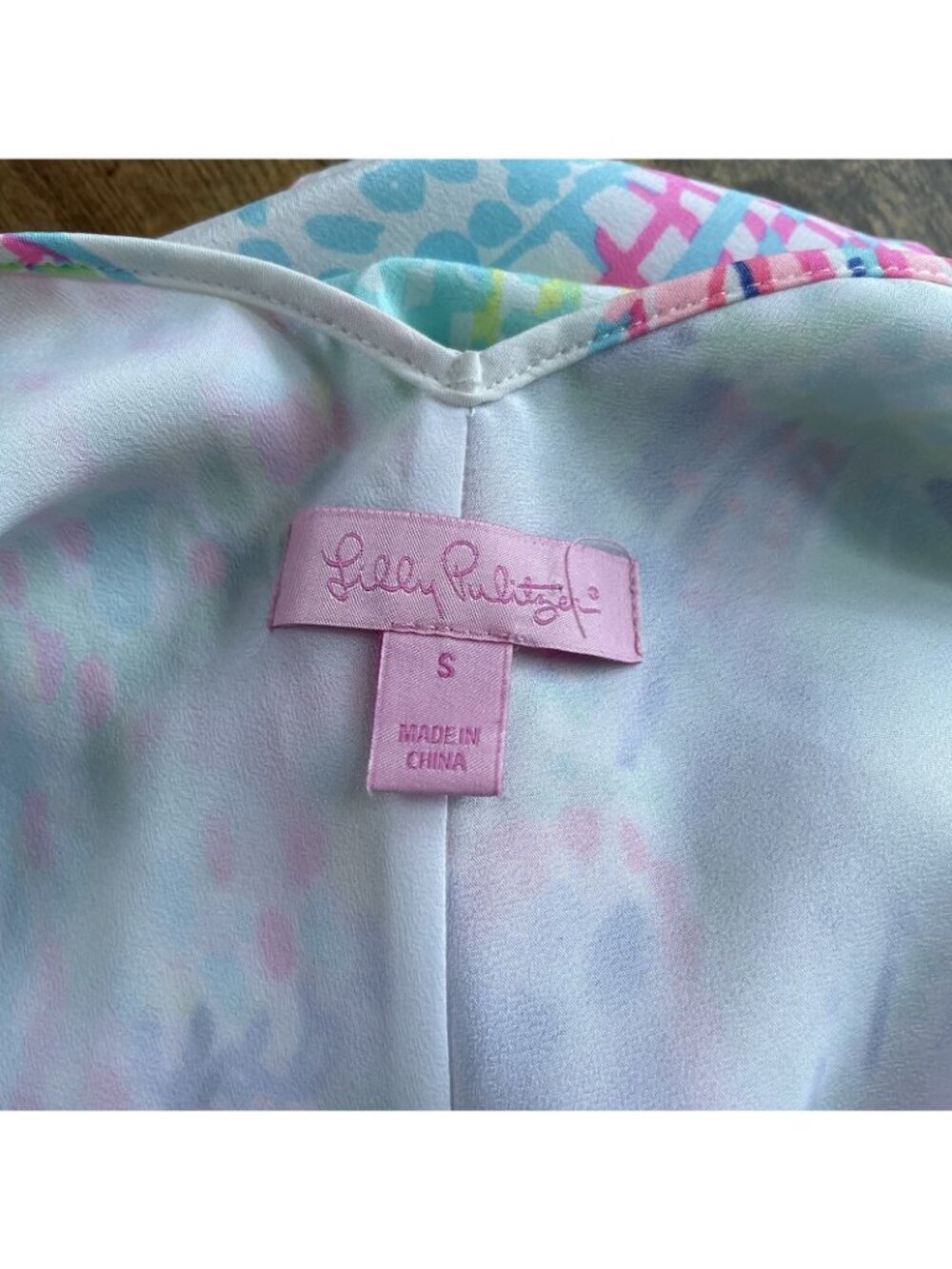 Lilly Pulitzer Clara Silk Slip Dress Small Roar of the Seas Shell Print Preppy - Picture 8 of 8